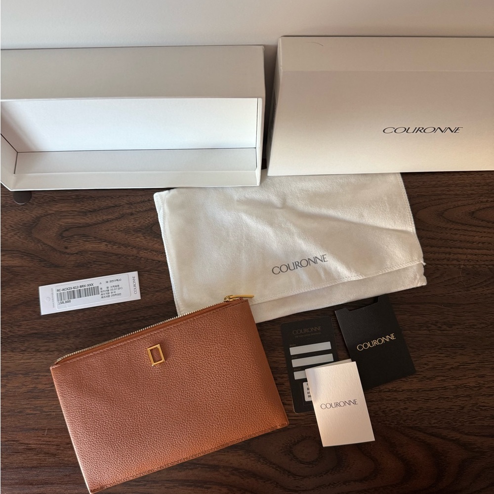 Couronne Plate Long Wallet (Korean Designer)